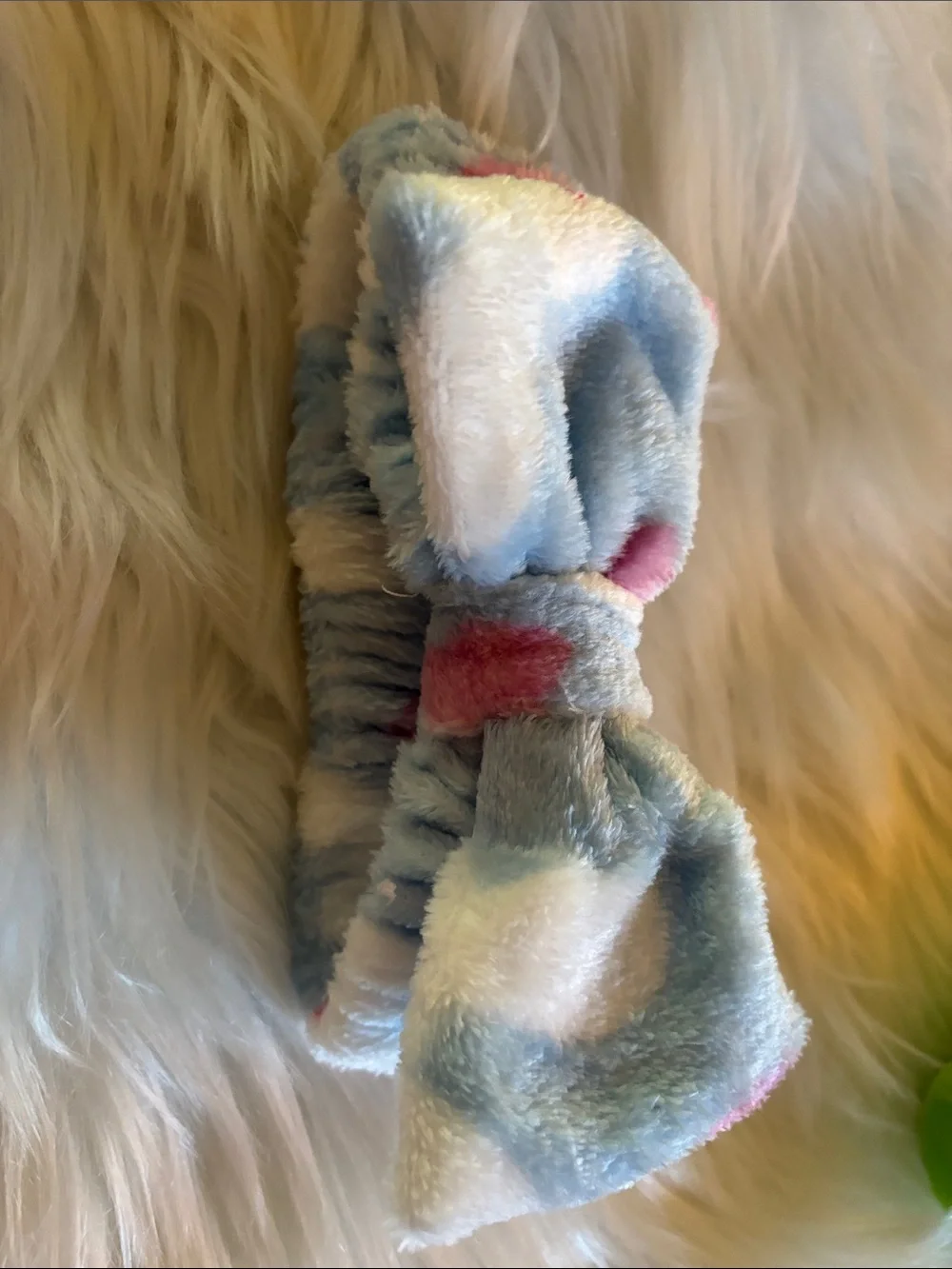 New Set of 8 Plush Bow Headband Set. Soft Multicolor Styles